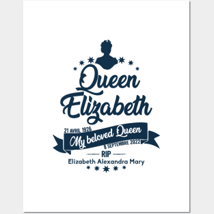 Queen Elizabeth, Rest in peace Queen Elizabeth II Posters and Art